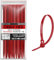 LEDSone 100 Pack of 150mm x 3.6mm Reusable Cable Ties, Heavy Duty with 40lbs Tensile Strength Red Releasable Adjustable Cable Ties, 6 Premium Tie Wraps, Strong Nylon Zip Ties (3.6mmx150mm Red)