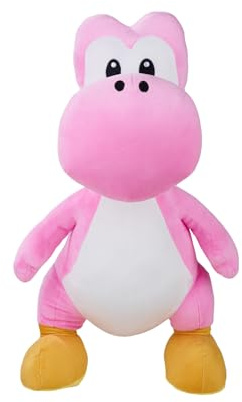 Simba Super Mario Yoshi Plüsch Pink – 50 cm großes Kuscheltier, Nintendo-Lizenzfigur aus weichem Plüsch, für Babys, Kinder & Fans, ab 0 Monaten