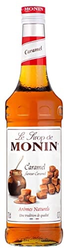 MONIN - Sirop Saveur Caramel - Pour Café, Chocolat Chaud, Capuccino ou Latte - Arômes Naturels - Bouteille en Verre - 70 cl