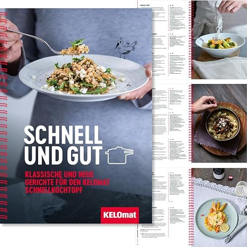 Kelomat 1960-370, Das Kelomat Kochbuch, Rezepte für den Schnellkochtopf, Schnell und Gut, 92 Seiten, 82 Rezepte untergliedert in Suppenküche, Vegetarische Gerichte, Saucen, Fleischgerichte