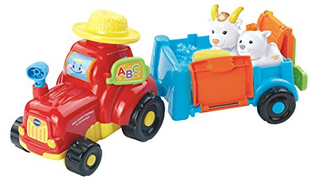 VTech – 180705 – TUT TUT Animo – Mein Super Traktor mit Anhänger + Babette – Biquette zu Motto