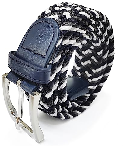 GLAMEXX24 Cintura Elastica Intrecciata per Uomo e Donna, Cinture in Tessuto Mehrere Farben, Unisex Casual Cinture Elasticizzata Regolabile per Jeans