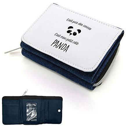 Mygoodprice Portefeuille à Rabat Porte-Monnaie Panda Jean