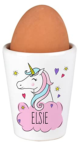 Ceramic Egg Cup. Can Be Personalised with Any Name Making It Suitable for Any Occasion