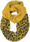 C.C CC Winter Soft Matching Unisex Chunky Knit Cowl Loop Infinity Scarf, Leoparden-Senfgelb, Einheitsgröße