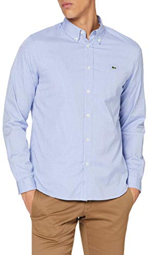 Lacoste Chemise Regular Fit Homme , Blanc/Panorama, M