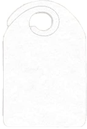 Lucgel Srl 300 Stück Lätzchen, weiß, aus TNT-Stoff, Einweg-Baby, für Jungen, Mädchen, Baby-Babys, 230 x 330 mm, Weiß