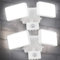Depuley 20W LED Strahler 2er mit Bewegungsmelder 180°Weiß Doppelkopf Multi-Winkel Einstellbar 5.11 * 3.14in Assenleuchte LED Wasserdicht IP65 für Garten Garage Balkon Hof