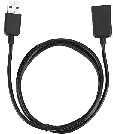 Bewinner1 Caricabatterie per orologio da polso, cavo di ricarica USB portatile Adattatore per caricabatterie USB in filo di gomma morbida TPE per smart watch 4 1m/3.28ft Nero