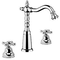 Keller Taps Batteria Bidet a Tre Fori, Bocca Antica Kiss ks30 ba