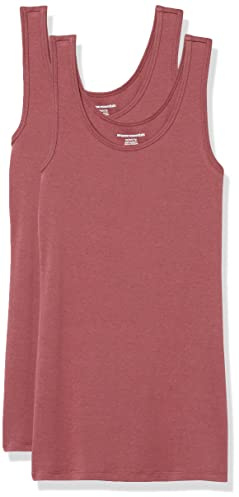 Amazon Essentials Top a Canotta Slim Donna, Pacco da 2