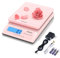 MUNBYN Shipping Scale, Accurate 30kg 66lb/0.1oz Postal Scale, with Pink Style, Hold/Tear/PCS Function, Auto-Off, Battery & AC Adapter, Back-Lit LCD Display, Digital Scale for Packages, Letters, Food