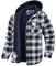 MAGCOMSEN Herren Kariert Winterjacke Outdoor Flanellhemd Plaid Kapuzenhemd Baumwolle Lässige Karohemd Männer Langarm Arbeit Hemd Hoodie Winter Frühling Gesteppt Jacke mit Multi Taschen Schwarz XXL