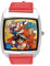 TAPORT Armbanduhr aus rotem Leder für Anime-Fighters-Fans, rot, Gurt