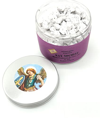 Weihrauch mit Duftkörnern, großkörniger griechischer Weihrauchduft 100 g, natürlicher Weihrauch zugänglich mit Räucherkohle, Originalrezept vom Berg Athos (St. Michael)