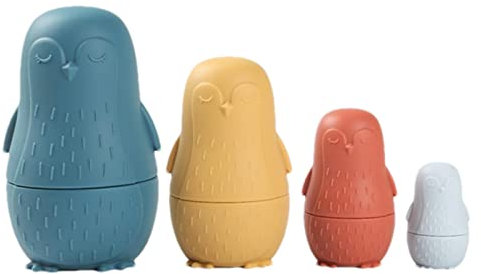 Povanjer Russian Nesting Dolls, Shape Stacking Nesting Dolls | Russian Nesting Dolls, Educational Toy, Silicone Stacking Nesting Doll Toys For Kids