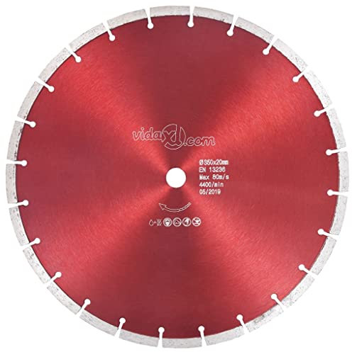 VACARX Diamant-Trennscheibe Stahl 350 mm, Artikelfarbe: rot