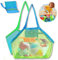 ZZRSYJ 2 Pezzi Borsa Porta Giochi Spiaggia, Portatili Pieghevoli Giochi Borsa, Borsa da Spiaggia in Rete, Borsa Giochi Mare Bambini, per Sabbia Nuotare e Piscina e Deposito Giocattoli