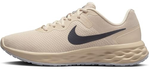 Nike Revolution 6 Straßenlaufschuh für Herren, Oatmeal/Gridiron-Oxygen Purple, DC3728-101, 41 EU (8 US)