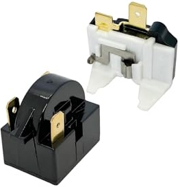 Wilsnsun Coolers Compresseur Starter QP2-4R7 PTC 4,7 ohm 3 broches Relais de démarrage pour réfrigérateur avec protection contre les surcharges de réfrigérateur 1/2HP Compatible avec Mini