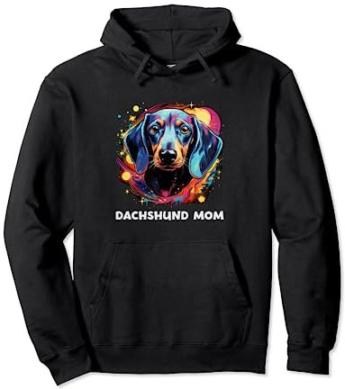 Damen Dackel Mama Hund Pullover Hoodie