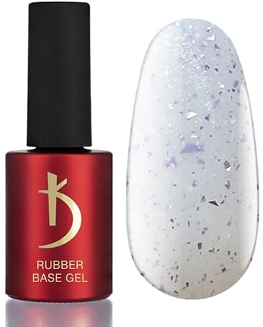 K Professional Rubber Base Gel - Base Coat Souffle - Milky -7ml- Unterlack - Nagellack - Gel Nägel - Milchig - UV Nagellack