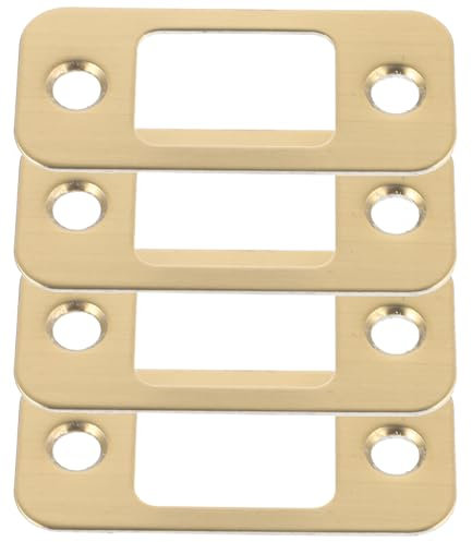 Uonlytech Accessoires Serrure Porte Acier Inoxydable 4Pcs Plaques Gâche Renfort Compatible Installation Facile Usage Résidentiel Commercial