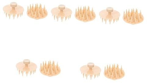 MAGICLULU 5 Sätze Kamm Kopfhautmassage Kopfhautbürste Dual-use-haar-kopfhaut-shampoo-bürste Für Die Haarreinigung 2 Stück * 5