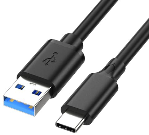 VMOJO USB-C auf USB-A 3.0 60W Schnellladekabel, 400Mbps Geschwindigkeit, für Samsung Galaxy, Tablets, Laptops, 0.5m, Stecker auf Stecker
