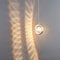 KRUIHAN Pendelleuchte LED 3D Kristall Lampe Kugel Dreifarbiger Innen-Hängelampe für Wohnbereich,Schlafzimmer Licht,Nachttischlampe,Küche Lampe,1 Licht-Löwenzahn