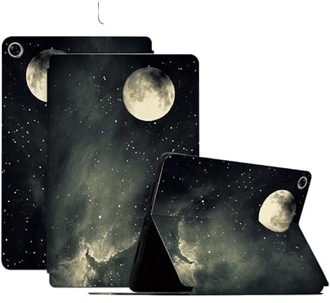 SNCLET Custodia per Realme Pad 10.4 Flip Case Protettiva Tablet Custodia in Pelle PU Ultra Sottile Case con Supporto Auto Sleep/Wake Up Cover per Realme Pad 10.4/RMP2102,Notte Di Luna