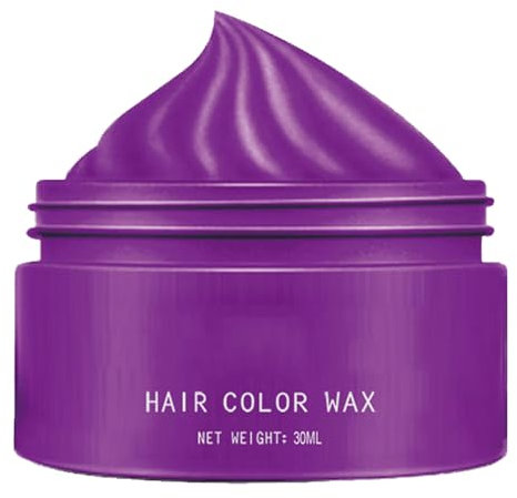 KOAHDE Lila Temporäre Haarfarbe Creme,Temporäre Haarfarbe Wachs Lila,Lila Temporäre Haarfarbe Auswaschbar,Lila Haarfarbe Wachs,Temporäre Haarfarbe Wachs Natürliche,Lila Haartönung Haarfarbe,Lila