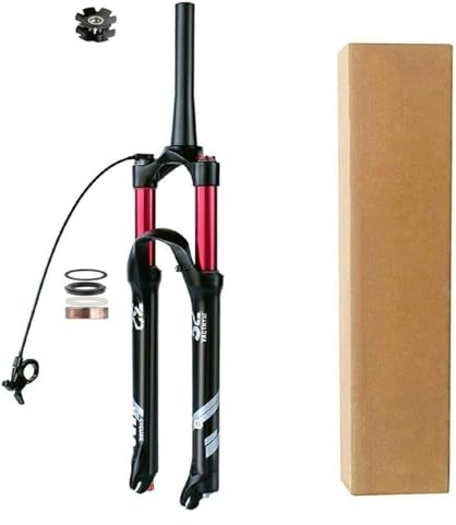 KLYso Forcella Ammortizzata For Mountain Bike In Lega Alluminio 28,6 Mm Con Regolazione Del Rimbalzo, Forcella Ad Aria Ultraleggera For Bici MTB 140 Mm(Remote lock B,27.5 inch)