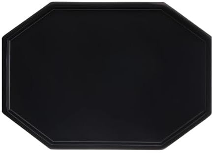 Waschtisch Organizer Badewannen Tablett Waschbecken Organizer Silikon Seifenhalter Tablett für Küche Badezimmer Couchtisch Theke Schwarz 20,3×14.5 cm