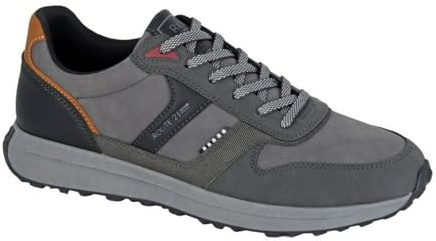 R21 Mens Original Denim Collection Trainers (8 UK) (Grey/Black)