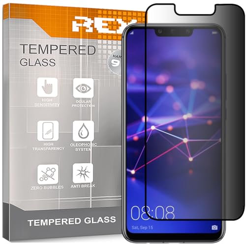REY Protector de Pantalla Antiespía para Huawei Mate 20 Lite, Cristal Vidrio Templado Premium