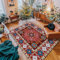 Kinderzimmerteppich, rechteckig, für Kinderzimmer, Innenbereich, 17,9 x 21,6 cm, rot, schmutzabweisend, ideal als Kinderzimmer-Dekoration und Spielbereich, 200 x 250 cm