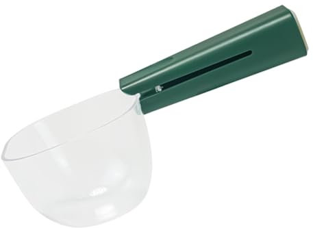 Walopola Pet Food Scoop,Dog Measuring Food Cup - Cats Food Measuring Cup, Feeding Spoon with Sealing Clip for Dog, Cat Or Bird Food