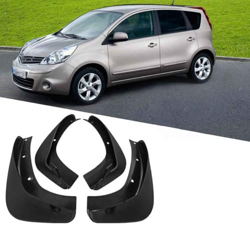 Superaur Kotflügel Effektiver Schutz für Nissan Note 2005-2011 E11 gegen Spritzwasser vorne und hinten