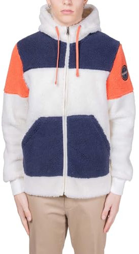 NAPAPIJRI - Felpa Uomo Taralga Colorblock in Pile - Taglia S