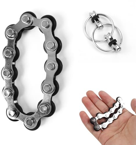 Fahrradkette Fidget Toy Fahrradkette Spielzeug Flippy Chain Stressabbaukette Spielzeug für Erwachsene und Kinder