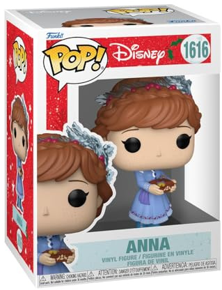 Funko POP! Disney: Frozen - Princess Holiday - Anna | Official Cartoon/Animation Merch - Collectable Vinyl Figurine for Shelf Display - Birthday Gift Idea for Fans and Collectors