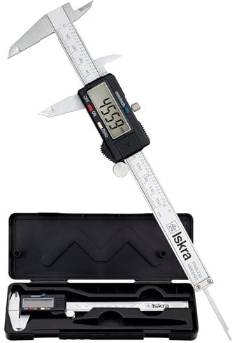 Digitaler Messschieber 0-150mm | gehärtetes Edelstahl | Tiefenmesser mit LCD-Display | Präzise Schieblehre digital mit Batterien | Direkt Einsatzbereit