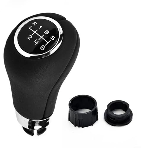 snowchecking Pomo de palanca de cambios manual de 6 velocidades para Mercedes, color negro cromado para Clase C W203 W204 Clase E W212 Clase GLK X204 2004-2017
