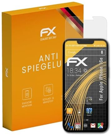 atFoliX Screen Protector compatible with Apple iPhone 16e Screen Protection Film, anti-reflective and shock-absorbing FX Protector Film (3X)