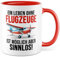 Tasse Pilot Geschenk Ein Leben ohne Flugzeuge, Kaffeetasse Flugzeug Fliegen Humor Büro Geschenkidee Kollegen Weihnachten Pilotin Sarkasmus Freund Freundin Chef Chefin