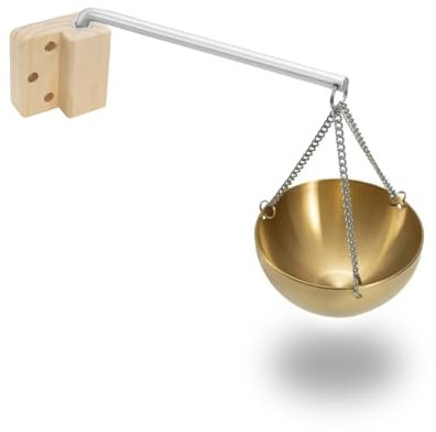 hzexun Verdampferschale für die Sauna, Edelstahl Sauna Aromaschale,Sauna Schale aus Speckstein fur Traditionelle Sauna oder Infrarotsauna (Gold Matte)