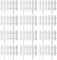 Lot de 12 clôtures blanches en plastique blanc, bordures décoratives de 50 x 30 cm pour jardin, aménagement paysager, fermes, clôtures décoratives en plastique blanc