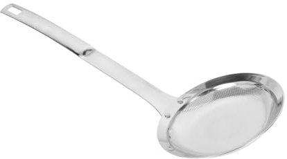 HOLIDYOYO Cuchara Para Filtro De Aceite De Malla Fina Acero Inoxidable Colador De Aceite Para Freír Filtro De Para Cocinar y Drenar Alimentos Calientes