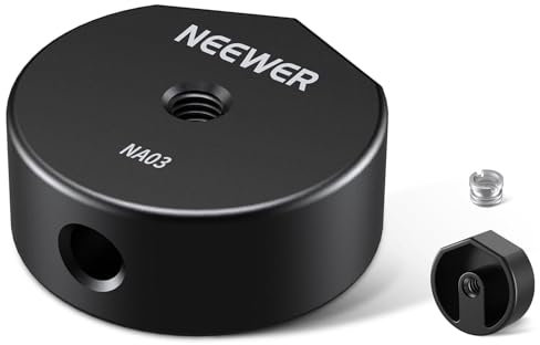 NEEWER Tripod Adapter Compatible with Starlink Mini, Lightweight Aluminum Tripod Mount Conversion Adapter, Standard 1/4 3/8 Threads, Not for the Pipe Adapter Mount Released After April 2025, NA03